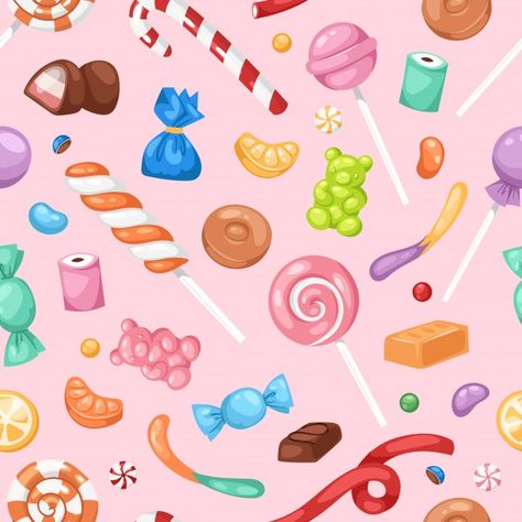 Dot Pattern Vector, Candy Background, Candy Icon, Candy Kids, Assorted Chocolates, Cupcake Vector, Cupcake Logo, Cake Vector, Food Vector