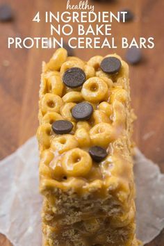 Paleo Protein Bar Recipe, Paleo Protein Bars, Lunch Foods, Protein Cereal, Paleo Protein, Healthy Protein Snacks, Protein Bar Recipes, Healthy Cereal, Cereal Bars