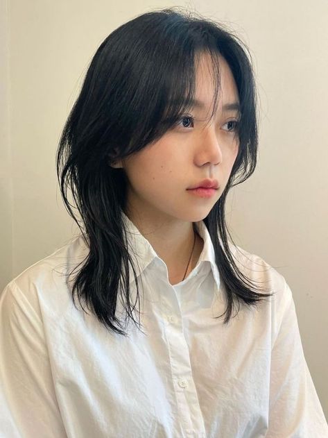 (Korean Layered Haircut) hush cut for medium length hair