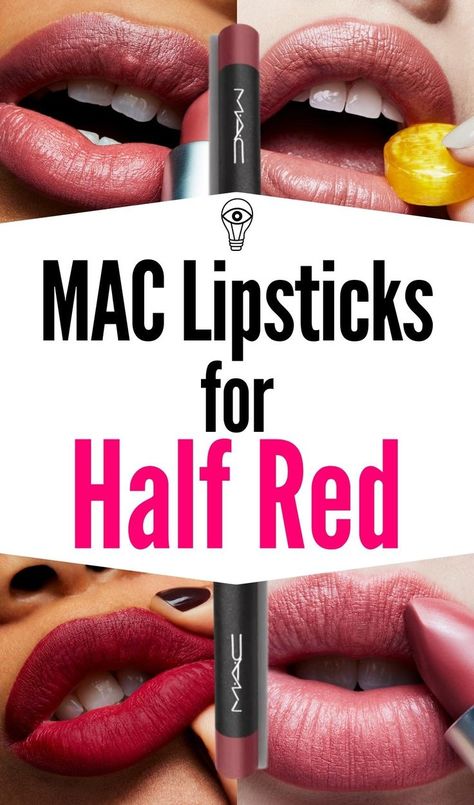 Discover the best MAC lipstick shades to create beautiful combinations with the MAC Half Red lip liner - from famous Mehr to D for Danger, you'll find here some of the most popular MAC lipsticks for all skin tones! best mac products | best mac lipstick for fair skin | best mac lipstick shades for indian skin | mac lipstick for dark skin | mac lipstick for medium skin | mac lipstick for asian skin | mac lipstick for olive skin | best mac lip products | best high end lipstick shades | best makeup Mac Lipstick For Dark Skin, Lipstick Combinations, Most Popular Mac Lipsticks, Best Mac Products, Popular Mac Lipsticks, Olive Skin Lipstick, Red Lip Liner, Mac Lip Liner, Mac Lipstick Colors