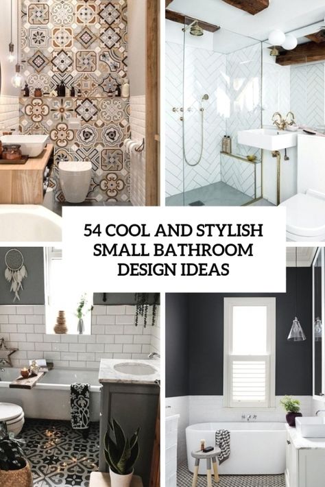 54 Cool And Stylish Small Bathroom Design Ideas - DigsDigs #bathroom #bathroomideas Small Bathroom Ideas Shower Only Master Bath, Bathroom Setup Ideas Layout, Master Bath Ideas Small Space, Small Main Bathroom Ideas Layout, Tiny Master Bath Layout, Tiny Modern Bathroom Design, Simple Small Bathroom Ideas Modern, Bathroom Remodel Small Master, Small Master Bath Remodel With Tub