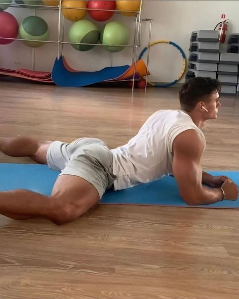 Gym, Tumblr, Yoga, A Gym, Fitness Blog, Men Boys, The Floor, Ball Exercises, A Man