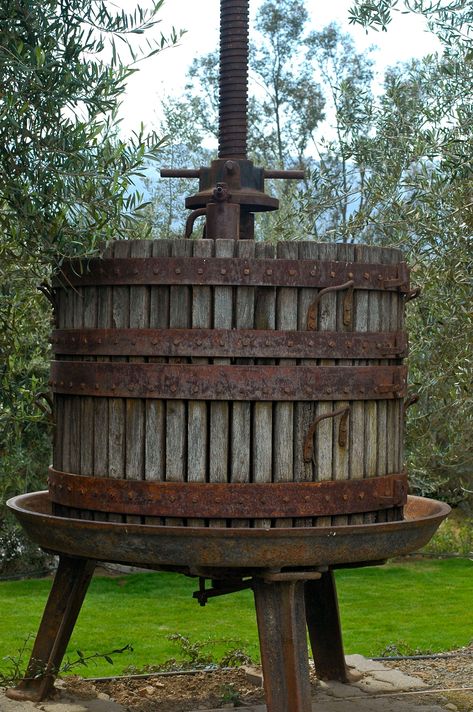 Old school wine press Wine From Grapes, Making Wine From Grapes, Napa Style, Wine 101, Making Wine, Napa Valley Wineries, Wine Press, Wine Vineyards, Napa Valley Wine