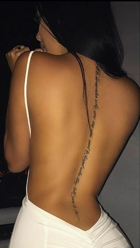 Tattoos For Women Hip, Women Hip Tattoos, Back Tattoo Spine, Middle Of Back Tattoo, Tattoos Spine, Back Tattoos Spine, Side Hip Tattoos, Tattoo Spine, Side Tattoos Women