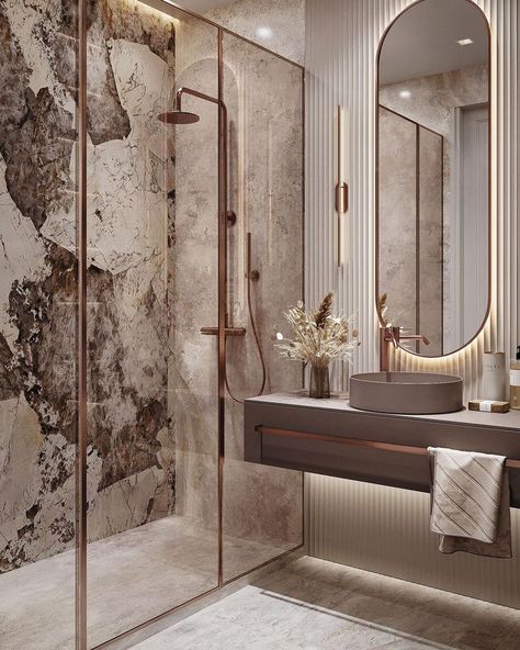 marble bathroom, quartizite Hotel Bathroom Design Luxury, Modern Italian Interior, Bathroom Interior Design Luxury, Italian Marble Flooring, Hotel Bedroom Design, Marble Bathroom Designs, Italian Bathroom, Marble Tile Bathroom, Marble Interior