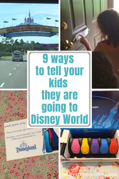 Surprise We’re Going To Disney World, Disney Vacation Surprise Reveal, Surprise Disney Trip Ideas, You’re Going To Disney Surprise, Disney World Christmas Gift Surprise, Disneyland Trip Reveal Ideas, Disneyland Surprise Reveal, We Are Going To Disney Surprise, How To Tell Your Kids About Disney Trip