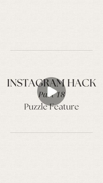 Allison | Instagram Growth & Social Media Marketing on Instagram: "Super easy, super quick and super cool story idea. Get the deets here👇🏻

✨Be sure to save this for later. Great for new product launches…

✨ Go to reels and upload a photo. Put the speed on .3 as the photo needs to be 12 seconds long for the effect to work 

✨ Use the magnifying glass in reels and search for “Puzzle” by projoe.arfilters. Search who it’s by if you can’t find the effect

✨ And voila! You’re done! The photo will turn into a puzzle and piece itself together 

💫 This is great for a new product, website, or service launch or just a new post picture 

📍Save this and share with someone who would benefit from it

✨ Follow @grow.with.allison for more Instagram growth strategies and how to monetize your social med Instagram Growth Strategies, Product Website, Business Hacks, Microsoft Excel Tutorial, Instagram Hacks, Excel Tutorials, Marketing On Instagram, Instagram Layout, Picture Story