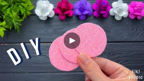 Amazing Roses DIY Flowers Making Idea With Glitter Foam Sheet | Amazing Roses DIY Flowers Making Idea With Glitter Foam Sheet   #diy #diycrafts #craftideas #flowermaking #tutorial | By VIKI Studio CraftsFacebook Sheet Flowers, How To Make Glitter, Craft Flowers, Rakhi Design, Foam Sheets, Diy Flowers, Flower Making, Flower Crafts, Roses