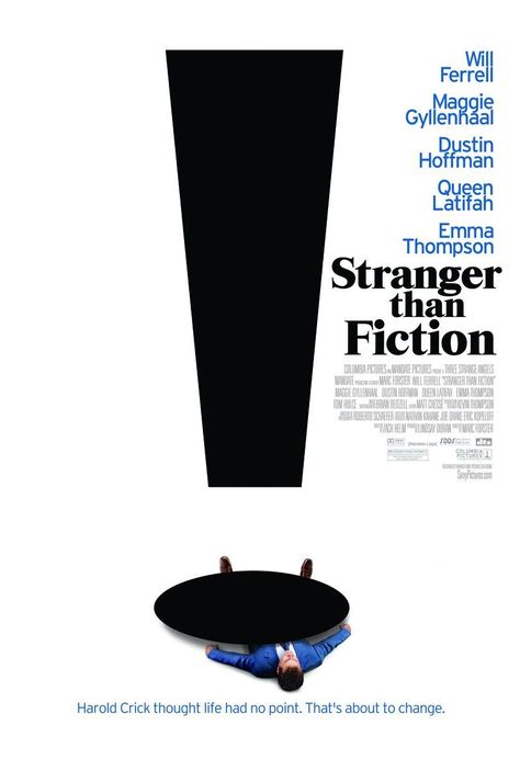 Stranger Than Fiction (2006) Stranger Than Fiction, Dustin Hoffman, Fiction Movies, Will Ferrell, Tv Series Online, Queen Latifah, Cinema Posters, Movie Poster Art, Movie Genres