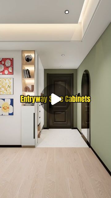 1.5M views · 42K likes | Homecraft Designer on Instagram: "Revamp your entryway with these practical tips! Say goodbye to cluttered shoe cabinets and hello to a sleek, organized space.

#cabinet #shoecabinet #home #homedesign #homeimprovement #interior #homecraft" Shoe Cabinet Outside Main Door, Entrance Shoe Cabinet Design, Shoe Cabinet Entryway Modern Built In, Foyer Design With Storage, Condo Hallway Design, Show Cabinet Entryway, Shoe Cabinet Design Modern, Entrance Cabinet Design, Foyer Storage Ideas Entryway