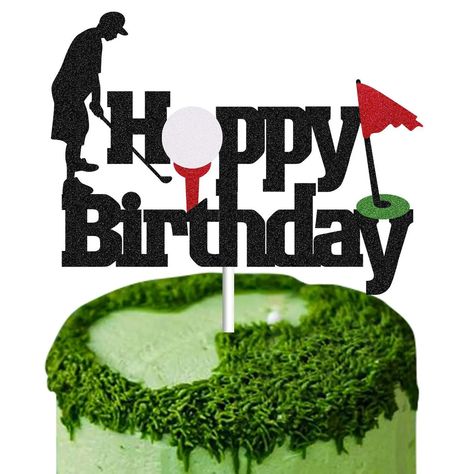 Smarter Shopping, Better Living!  Aliexpress.com Golf Cake Toppers, Golf Party Decorations, Golf Cake, Cake Diy, Birthday Cake Card, Cupcake Birthday Cake, Cake Card, Happy Birthday Cake, Happy Birthday Cake Topper