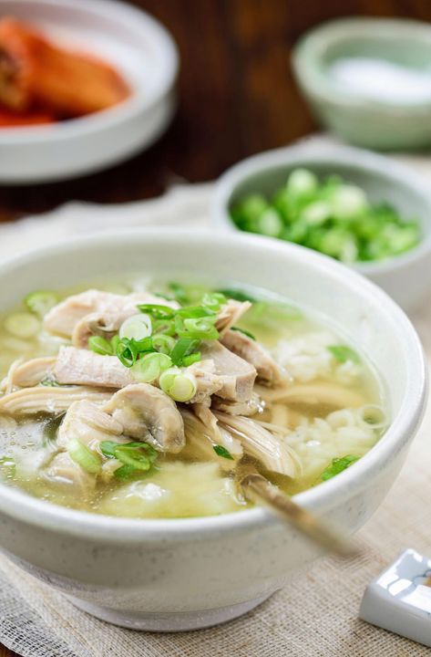 Experience the comforting warmth of Korean Chicken Soup, known as Dak Gomtang, a delicious and nourishing dish perfect for any season. Korean Chicken Soup, Chicken Parts, Korean Market, Korean Chicken, Comfort Soup, Chicken Soup Recipes, Whole Chicken, Grocery List, Chicken Soup