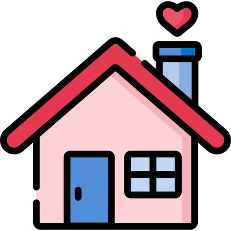 Cute Home Drawing, Home Drawing Simple, Cute House Drawing, House Drawing Easy, Drawing Of A House, Simple House Drawing, Home Clipart, House Drawings, Home Vector