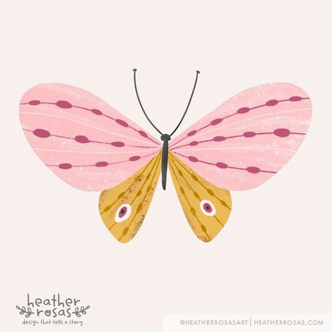 Butterfly Illustration Cute, Butterfly Illustration Simple, Scrapbook Background Printables, Butterfly Illustration Design, Cute Butterfly Drawing, Butterfly Illustration Art, Illustrated Butterfly, Butterfly Draw, Butterfly Graphic Design