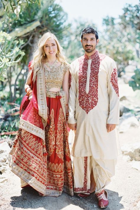 Indian American Weddings, Hindu Ceremony, Muslim Wedding Dresses, Gothic Wedding Dress, Multicultural Wedding, Indian Fusion Wedding, Bridal Musings, Backless Wedding, American Wedding