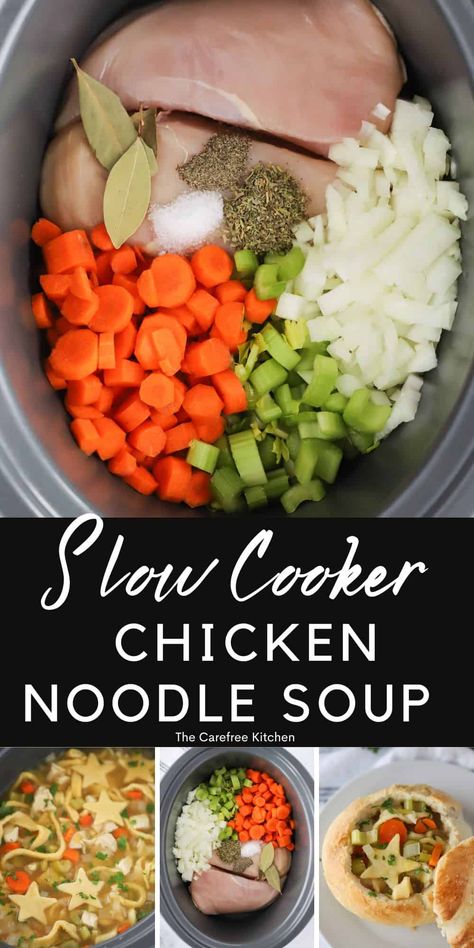 Crockpot Recipes Chicken Noodle Soup, Crockpot Chicken Noodle Soup Frozen Chicken, Crockpot Chicken Noodle Soup With Whole Chicken, Crockpot Chicken Noodle Soup Recipes Easy, Dairy Free Chicken And Noodles Crockpot, Chicken Soup With Frozen Noodles, Chicken Breast Chicken Noodle Soup, Chicken Noodle Soup Crock Pot Recipe, Croc Pot Chicken Soup