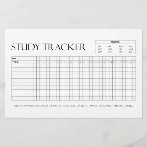 Study Tracker | Month | 31 Days | Topic | Progress Stationery academic_planner_aesthetic #digitalplannergirl #plannernerd. Study Planner Ideas, Study Tracker, Life Raft, Spaced Repetition, School Book Covers, Weekly Planners, Study Schedule, University Studying, Bullet Journal Aesthetic