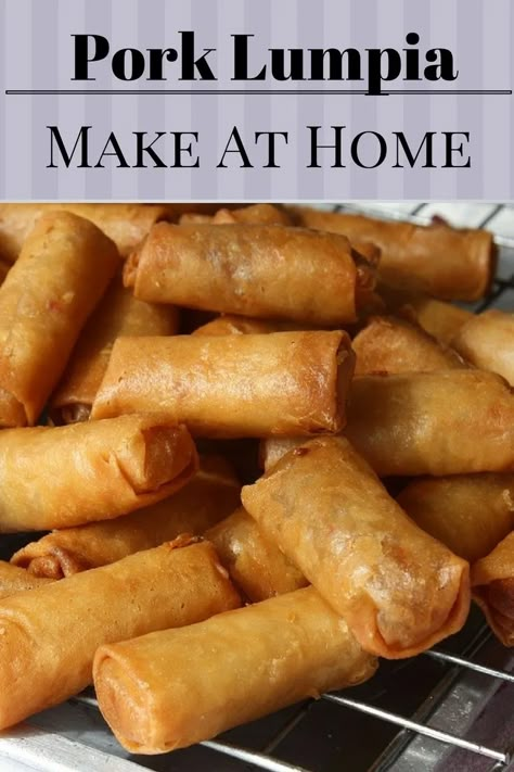 Pork Lumpia, Phillipino Food, Lumpia Recipe, Mapo Tofu, Egg Roll Recipes, Filipino Foods, Aesthetic Photoshoot, Filipino Dishes, Wontons