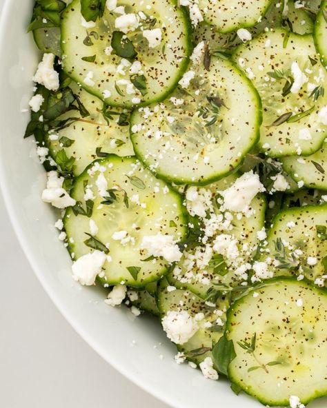 Green Cucumber Salad, Cucumber And Feta Cheese Salad, Cucumber Olive Feta Salad, Cucumber Shallot Salad, Cucumber Feta Salad Recipes, Smashed Cucumber Salad With Feta, Cucumber Feta Dill Salad, Summer Cucumber Salad Recipes, Cucumber Greek Salad Recipe