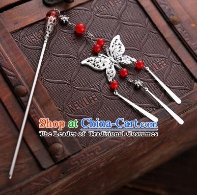 Hair Accessories Green, Chinese Party, Beads Butterfly, Red Hair Accessories, Bride Hair Clips, Hair Accessories Red, Chopstick Hair, Handmade Hairpin, Headpiece Diy