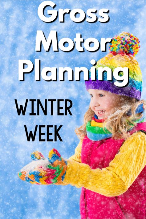 There is no better time than January to focus on all things winter!  Honestly, winter gross motor week could be done any time from December through March, but January just seems right. During Winter Week the focus of all gross motor activities revolve around all things winter.  Check out all of the other theme ideas for...Read More Winter Gross Motor Activities, Winter Gross Motor, Physical Activities For Toddlers, Pediatric Physical Therapy Activities, Gym Games For Kids, Gross Motor Activity, Winter Activities Preschool, Pediatric Physical Therapy, Fine Motor Activities For Kids