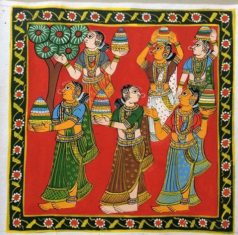 Telangana’s cheriyal art fights hard to stay relevant Cherial Paintings, Cheriyal Art, Cheriyal Paintings, Afghani Chicken, Pattachitra Paintings, Art Forms Of India, Abs Art, Phad Painting, Buddha Painting Canvas