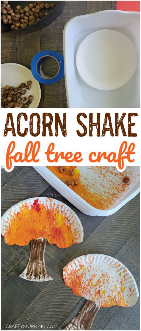 Acorn Crafts Preschool, Fall Tree Craft, Autumn Preschool Theme, Acorn Art, Acorn Painting, September Crafts, Thanksgiving Crafts Preschool, Preschool Crafts Fall, November Crafts