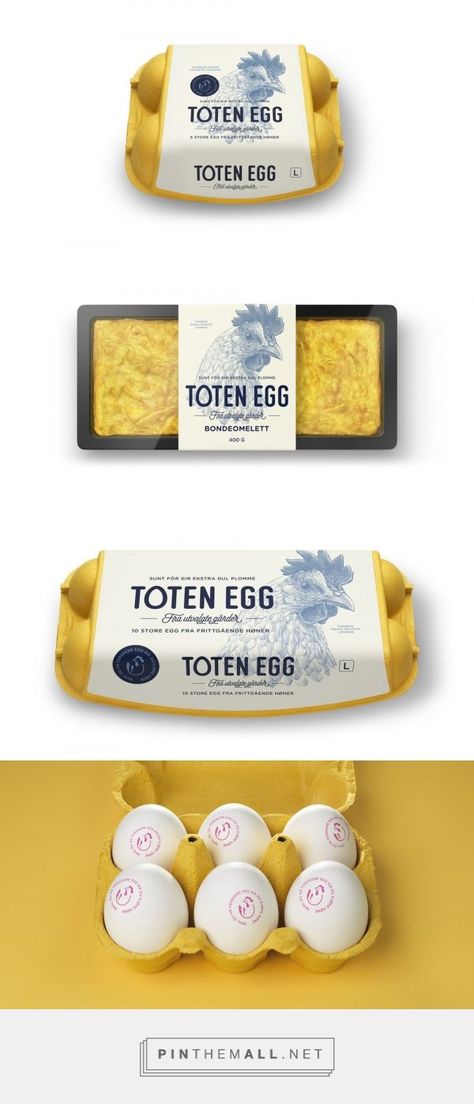 Egg Label Design, Organic Eggs Packaging, Design Packaging Ideas, Egg Packaging, Typography Ideas, Packaging Template Design, Packaging Design Trends, 3d Mockup, Typography Illustration