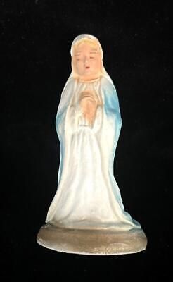 Vintage Chalkware Plaster Virgin Mary Nativity Figurine Christmas 4” Tall  | eBay Figurine, Christmas, Vintage Chalkware, Virgin Mary, Nativity, Things To Sell