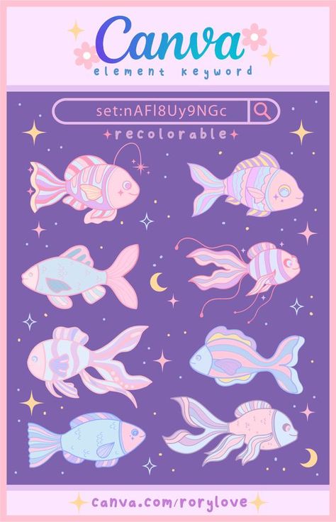 Cute Fish | Canva Keyword Element Font fonts #font #fonts 4.780 Canva Keywords Free, Canva Cute Elements, Font Canva Lettering, Keyword Design, Background Canva, Canva Codes, Canva Keywords, Keyword Elements Canva, Business Fonts