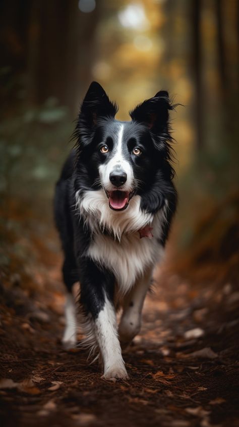 Dog And People Photography, Dog And Me Photoshoot, Dog And Person Photography, Photography With Pets, Dog Picture Ideas, Family Dog Pictures, Dogs Photoshoot, Border Collie Black, Dog In Forest