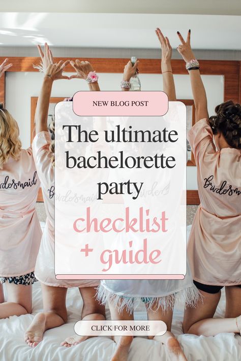 When To Have Bachelorette Party, Must Haves For Bachelorette Party, Bachelorette List To Do, Planning Bachelorette Party Checklist, How To Throw A Bachelorette Party, Bachelorette Party Things To Do, Bachelorette Party To Do List, How To Plan A Bachelorette Weekend, Gettin Hitched Bachelorette Party