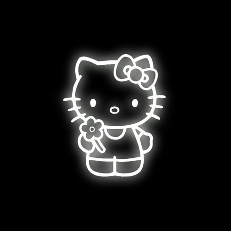 Neon Hello Kitty, Overlay Watermark, Wattpad Cover Template, Black And White Wallpaper Iphone, Watermark Ideas, Cat App, Hello Kitty Photos, Y2k Icons, Y2k Hello Kitty