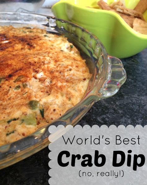 Crab Recipes, Hot Crab Dip Recipe, Crab Appetizer, Appetizer Table, Hot Crab Dip, Crab Dip, Dip Recipes Easy, Wide World, Party Food Appetizers