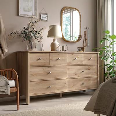 Dressers and Chest of Drawers - Affordable and Modern - IKEA Ikea Songesand Dresser, Dressers Tall, Tall Dressers, Ikea Canada, Dresser Brown, Ikea Dresser, Chests Of Drawers, Bedroom Space, Home Safes