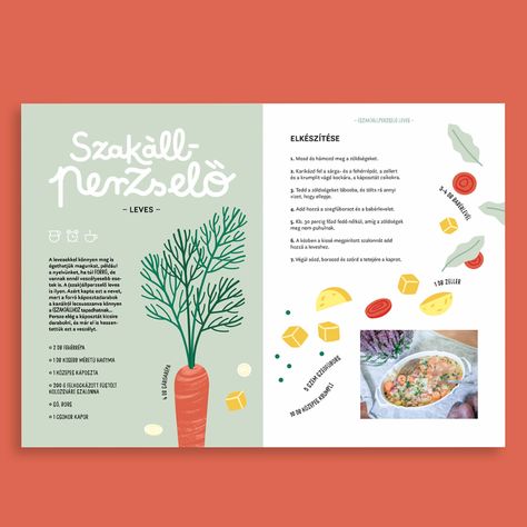 Cook Book Design Layout, Cooking Book Design, Recipe Book Layout, Cookbook Design Layout, Cookbook Cover Design, Recipe Graphic, Recipe Book Covers, Recipe Book Design, Food Illustration Design