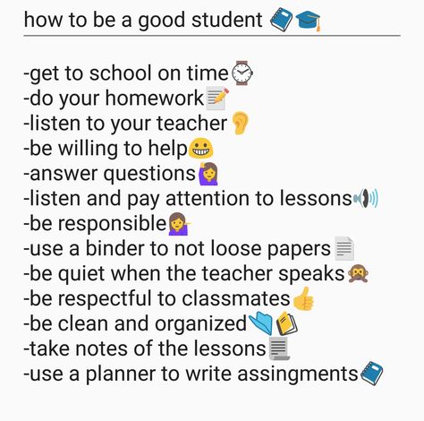 How To Be A Honor Student, Tips To Be A Good Student, How To Be A Valedictorian, Perfect Student Routine, Top Student Tips, How To Always Get Good Grades, How To Be A Good Student High School, How To Be Academically Smart, How To Be Good Student