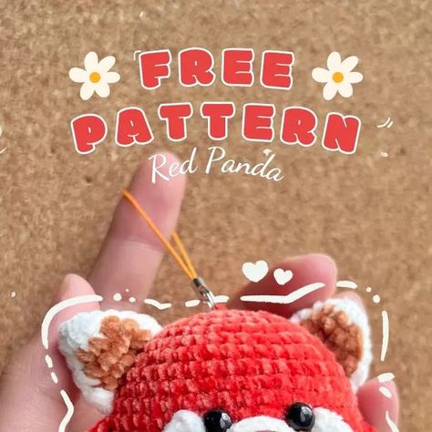 KeinMaker on Instagram: "Hey there, my lovely follower 😊✨! ✨Just a little heads-up as I spilled the beans in my last post – Keinmaker's got a delightful surprise coming your way, a token of appreciation for showering Kein with your love. 🤩I'm super excited to share a snuggly red panda pattern with all of you, totally on the house ! A massive thank you for being the best part of Keinmaker's journey.🌟 _____________ #amigurumpattern #redpandapattern #freepattern #Handmade #amigurumi #yarnlove #crochet #cute #diy #häkeln #crocheting #crochetdoll #amigurumidoll #craft #yarn #virka #amigurumilove #lovely #crochetpattern #amigurumitoy #crochetaddict #instacrochet #crochetlover #amigurumicrochet #hobbii #plushiesofinstagram" Amigurumi Crochet Keychain, Love Crochet Pattern, Red Panda Crochet Pattern Free, Thank You Crafts, Red Crochet Patterns, Crochet Red Panda Pattern Free, Red Panda Crochet Free Pattern, Crochet Red Panda Pattern, Red Amigurumi