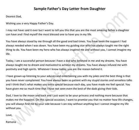 Best Happy Fathers Day Letter from Daughter, Sample Letter to Dad from Daughter #FathersDayLetter #letterstodad #letters Letter To Father From Daughter On Wedding Day, Letter To His Mom, Things To Say To Dad Father's Day, Letter To Papa From Daughter, Father’s Day Paragraphs, Paragraphs For Your Dad On Fathers Day, Letter For My Father, Things To Write For Fathers Day, Letter For Father From Daughter