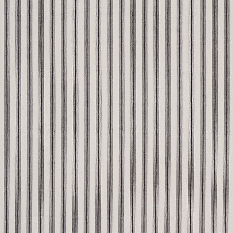 Wellfleet Ticking Stripe - Black Fabric | Schumacher Ticking Stripe Fabric, Flame Test, Elegant Living Room Design, Waverly Fabric, Schumacher Fabric, Ticking Fabric, Pebble Grey, Lined Curtains, Stripe Fabric