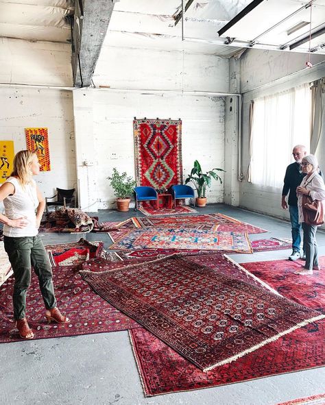 Persian Rug Photoshoot, Rug Photoshoot, Persian Rug Living Room, Turkmen Carpet, Huge Rugs, Blue And White Living Room, Turkmen Rug, Girl Cave, Rug Studio