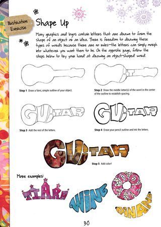 Creatively use text to take on the shape of an object. Perfect for middle school ages students for a one day art project learning graphic design. Draw Letters, Art Sub Lessons, Sketchbook Assignments, Art Sub Plans, Classe D'art, Art Handouts, Ideas Illustration, 7th Grade Art, Book Creative