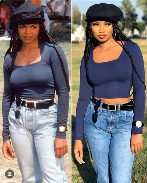 She BODIED IT! BIG YES 🥴🤤 Her colors a lot more bold too! Janet was ashy assel 😂😂 jk @officialdesiree @iamjayhutt Janet Jackson Costume, Halloween Outfits Casual, Aaliyah Outfits, 90s Theme Party Outfit, 90s Fashion Party, Black 90s Fashion, 90s Party Outfit, Throwback Outfits, Halloween Costumes 2022