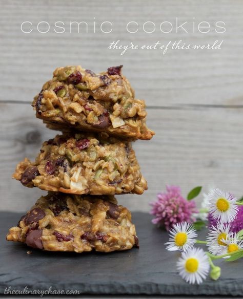 cosmic cookies - The Culinary Chase Cosmic Cookies, Seed Cookies, Dessert Cafe, Community Table, Cookies Easy, Summer Eating, Coconut Cookies, Cookie Crumbs, Healthy Sweets Recipes