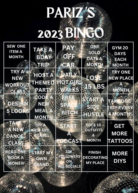 Bingo card, goals New Years Bingo Card, 2024 Bingo Card Ideas, New Year Bingo Card, 2024 Bingo Vision Board, 2024 Vision Board Bingo Card, Bingo Vision Board, Vision Board Bingo, 2024 Bingo Card, Goal Bingo