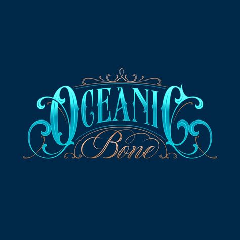 Nautical Typography, Nautical Graphic Design, Ocean Typography, Wave Typography, Ocean Creatures Art, Sea Logo, Website Graphics, Creatures Art, Timeline Design