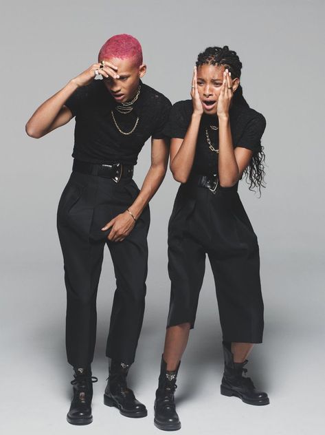 Jaden Smith Dress, Jaden Smith Fashion, Willow And Jaden Smith, Craig Mcdean, Look Festival, Willow Smith, Jaden Smith, Resort 2020, Family Photo Outfits