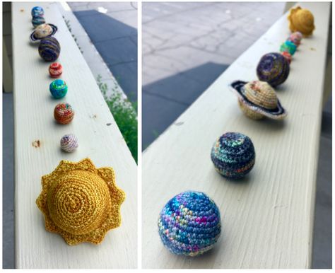 Solar System Projects For Kids, Solar System Mobile, Space Activities For Kids, Granny Stripe Blanket, Granny Stripe, Stripe Blanket, Hedgehog Fibres, Crochet Baby Toys, Crochet Amigurumi Free