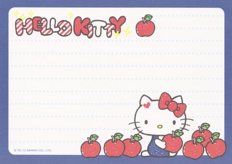 Sanrio Envelope Printable, Sanrio Journal Page, Sanrio Notepad, Sanrio Memo Pad, Hello Kitty Memo Pad, Hello Kitty Notepad, Printable Notepad, Cute Powerpoint Templates, Note Background