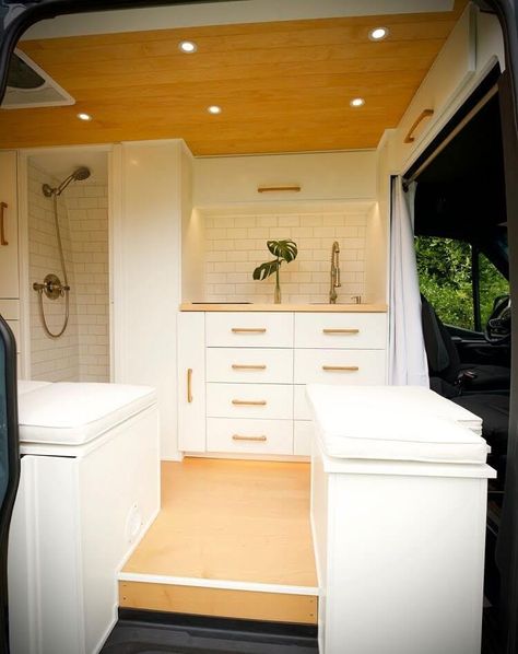 Swivel Table, Mercedes Sprinter Camper, Campervan Conversion, Sprinter Van Conversion, Van Conversion Interior, Sprinter Camper, Campervan Life, Build A Camper Van, Build A Camper